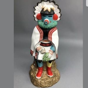 Kachina Bank Porcelain Te-La-Vai Talashoma Vintage